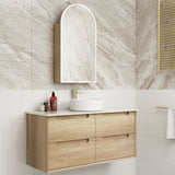 MORENO Wall Hung Vanity Natural Oak (All Sizes)
