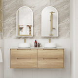 MORENO Wall Hung Vanity Natural Oak (All Sizes)