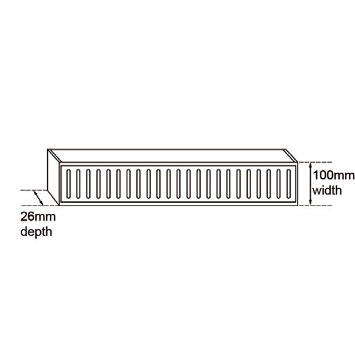 Brushed Gold Ezy Flow Floor Grate