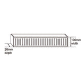 Brushed Gold Ezy Flow Floor Grate