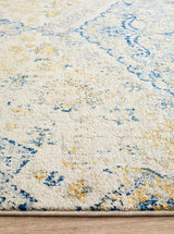 Museum Tyler Sky Blue Round Rug