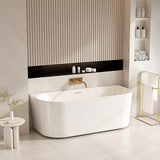 MUSEN Ultra-Thin Back-to-Wall Bathtub (Gloss White) (1400/1500/1700mm)