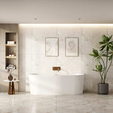 MUSEN Ultra-Thin Back-to-Wall Bathtub (Gloss White) (1400/1500/1700mm)