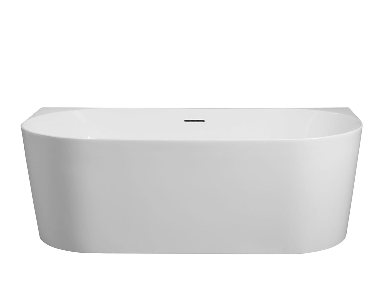 MUSEN Ultra-Thin Back-to-Wall Bathtub (Gloss White) (1400/1500/1700mm)