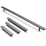 Manovella Matte Black Oval Profile Cabinet Pull - Imogen