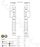 Manovella Entrance Roller Lock Kit - Charmian Pull