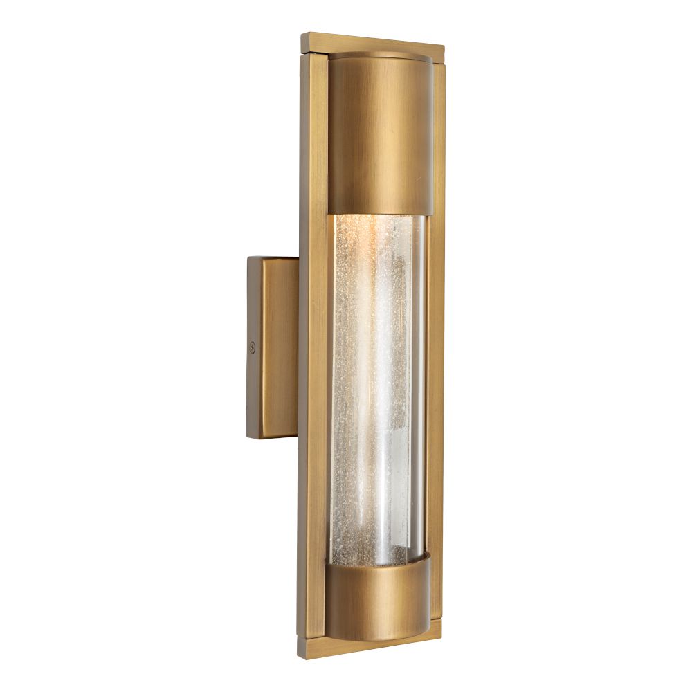 Marburg Exterior Wall Light Aged Brass IP44