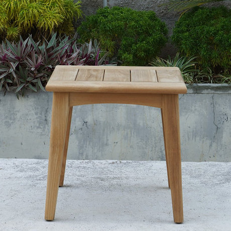Marina Outpost Teak Side Table - Square - 0.5m