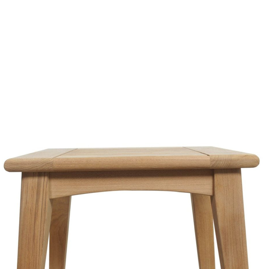 Marina Outpost Teak Side Table - Square - 0.5m