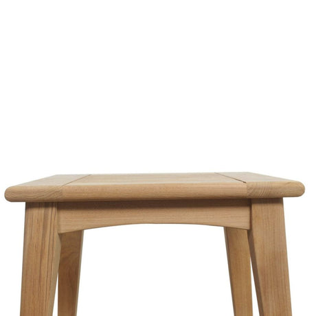 Marina Outpost Teak Side Table - Square - 0.5m