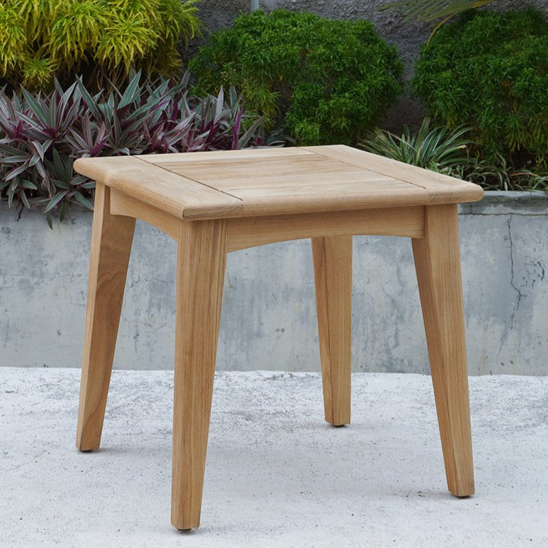 Marina Outpost Teak Side Table - Square - 0.5m