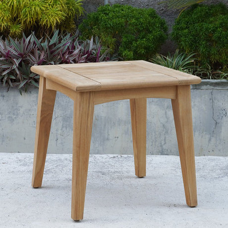 Marina Outpost Teak Side Table - Square - 0.5m