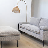 Marina Timber Footstool – Mottled Taupe 1.1m