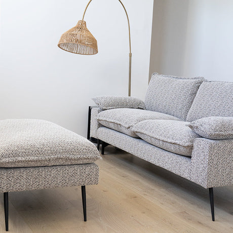 Marina Timber Sofa - 2 Seat - Taupe 1.9m