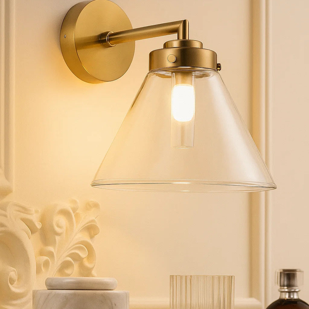 Matisse Rated Wall Light Gold IP44