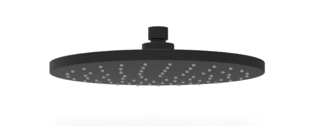 Otus Round Overhead Shower 200mm - Matte Black