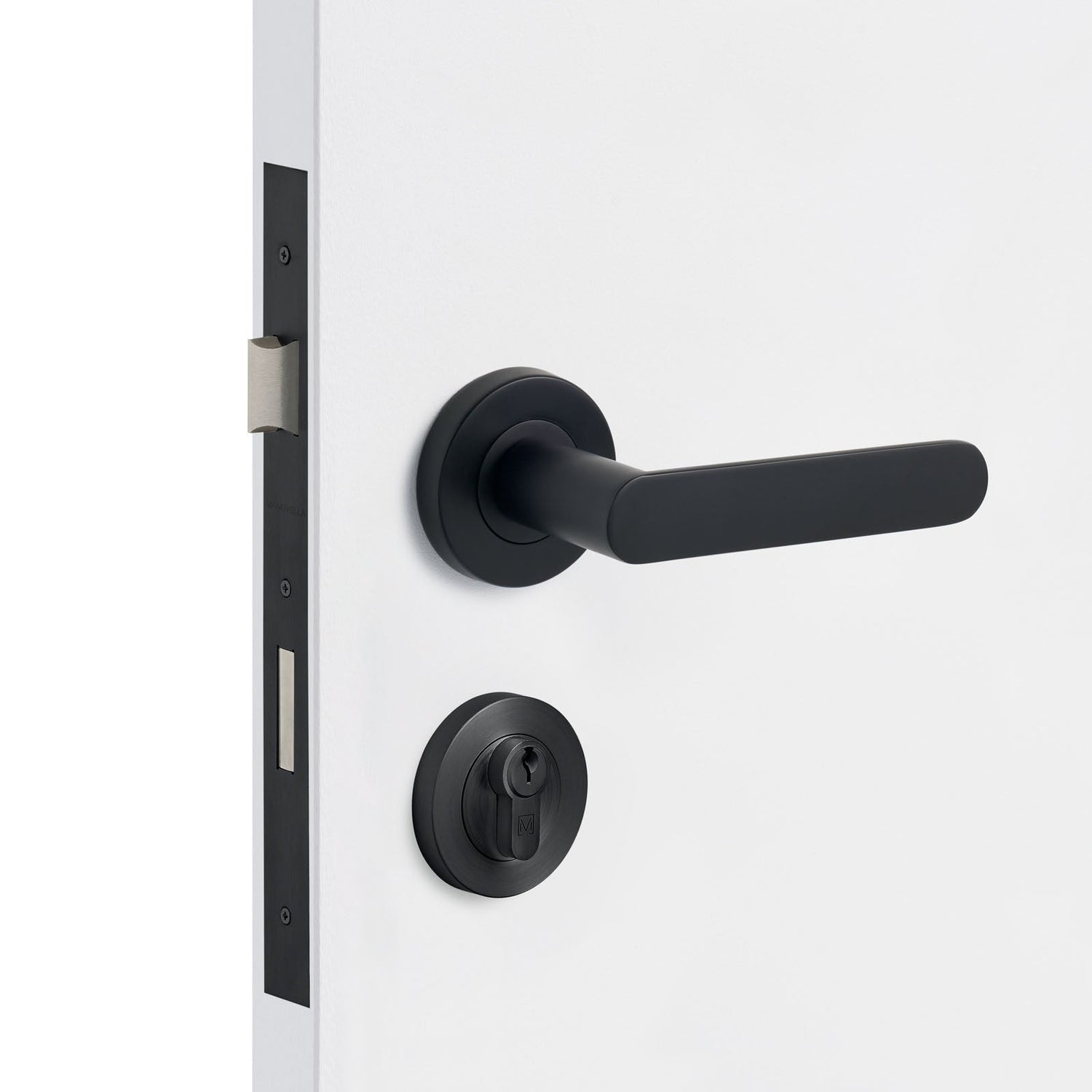 Manovella Entrance Door Kit- Fairhaven-Matte Black