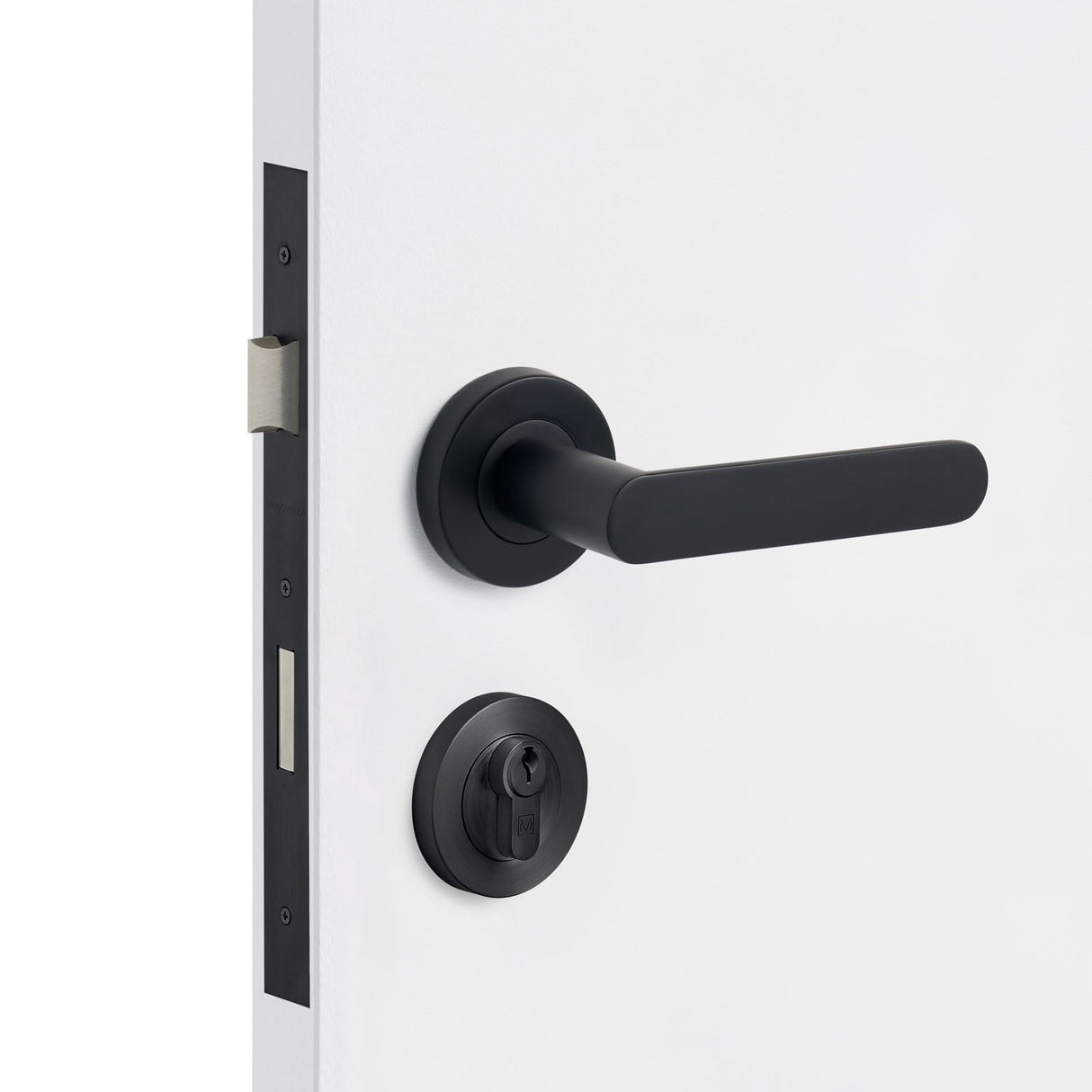 Manovella Entrance Door Kit- Fairhaven-Matte Black