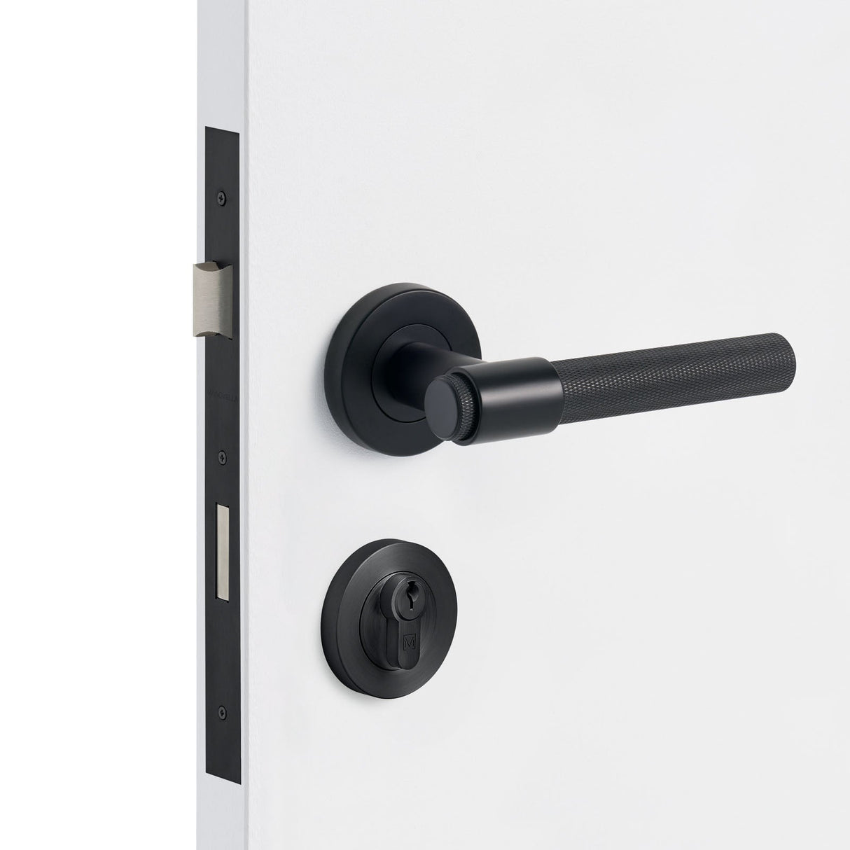 Manovella Entrance Door Kit- Rosedale-Matte Black
