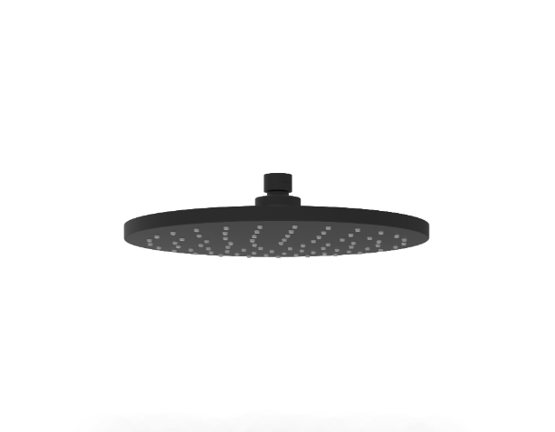 Otus Round Overhead Shower 250mm - Matte Black