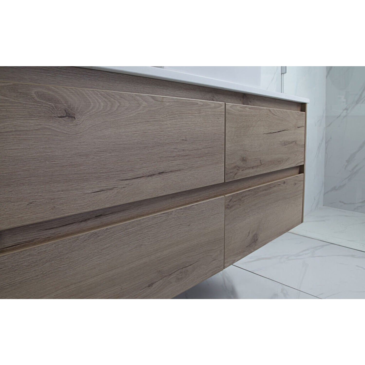 Max MDF Wall Hung Vanity Max Oak