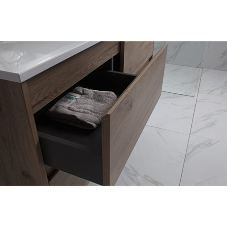 Max MDF Wall Hung Vanity Max Oak