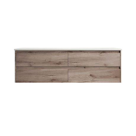 Max MDF Wall Hung Vanity Max Oak