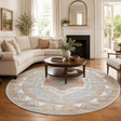 Mayfair Caitlen Grey Round Rug