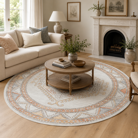 Mayfair Caitlen Natural Round Rug