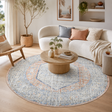 Mayfair Lorissa Peach Round Rug