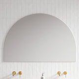 Melody Half-Moon Frameless Mirror 1200x800mm (with Optional Lighting Kit)