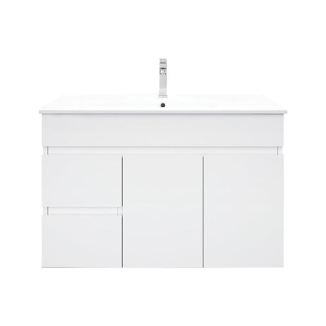 Mercio Bianca PVC Wall Hung Vanity Matte White (All Sizes)