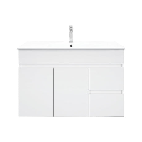 Mercio Bianca PVC Wall Hung Vanity Matte White (All Sizes)
