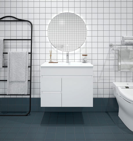 Mercio Bianca PVC Wall Hung Vanity Matte White (All Sizes)