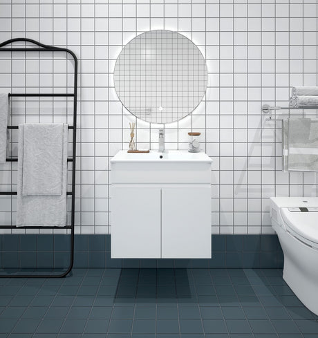 Mercio Bianca PVC Wall Hung Vanity Matte White (All Sizes)