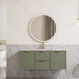 Miami Wall Hung PVC Cabinet 1200mm (Single Bowl/Double Bowl) (Olive Green)