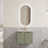 Miami Wall Hung PVC Cabinet 600mm (Olive Green)