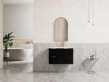 Miami Wall Hung PVC Cabinet 750mm (Matte Black)