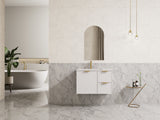 Miami Wall Hung PVC Cabinet 750mm (Matte White)
