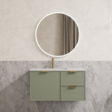 Miami Wall Hung PVC Cabinet 900mm (Olive Green)