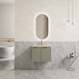 Miami Wall Hung PVC Cabinet 600mm (Olive Green)