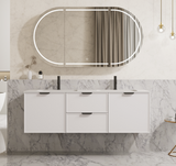 Miami Wall Hung PVC Cabinet 1500mm (Single/Double Bowl) (Matte White)