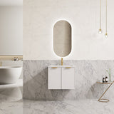 Miami Wall Hung PVC Cabinet 600mm (Matte White)