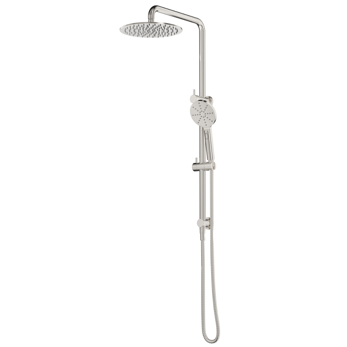 Mica Dual Shower Rail - Round | 6 Finishes