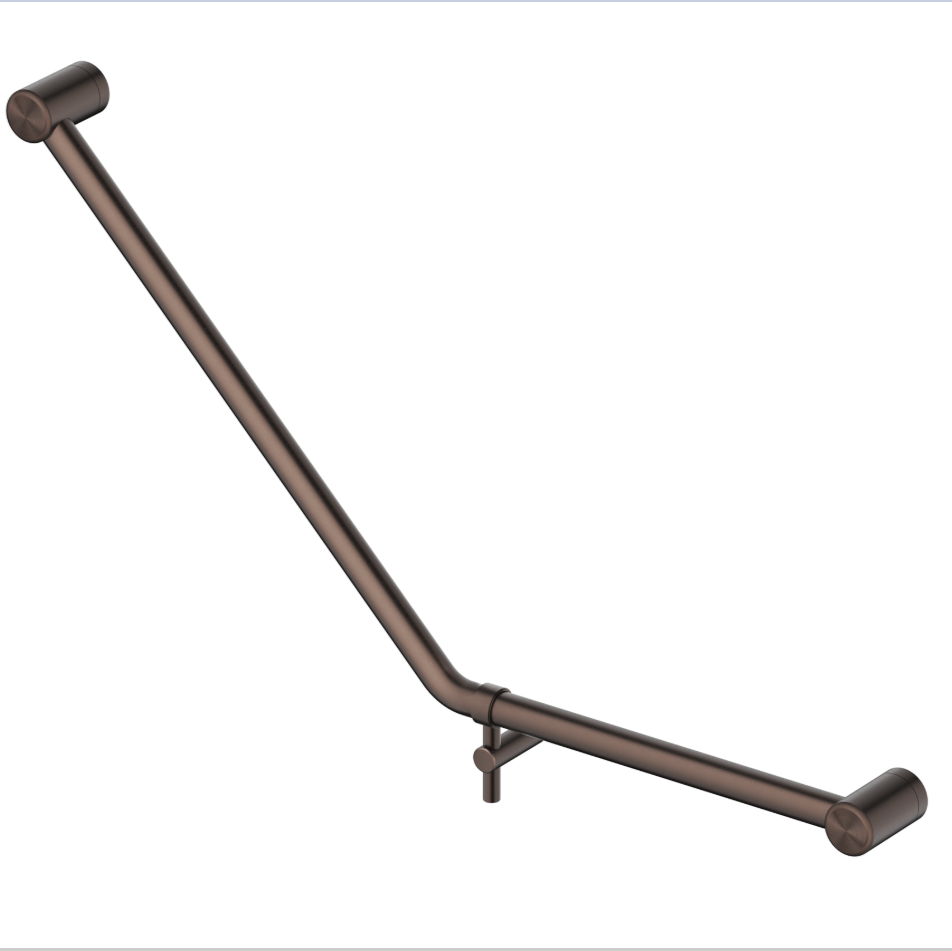 Mica Care Curved - 45 Degree - 450x650mm- Grab Rail