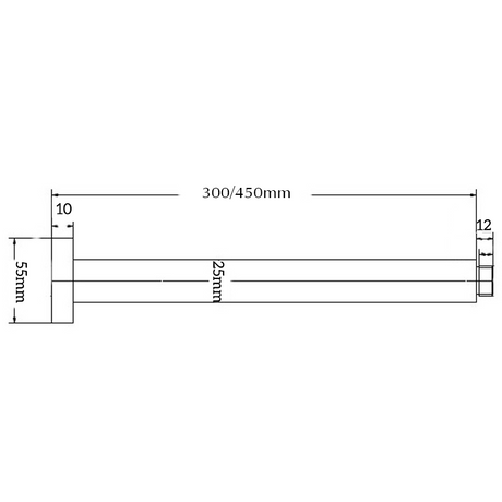 Mica Ceiling Arm - 300mm