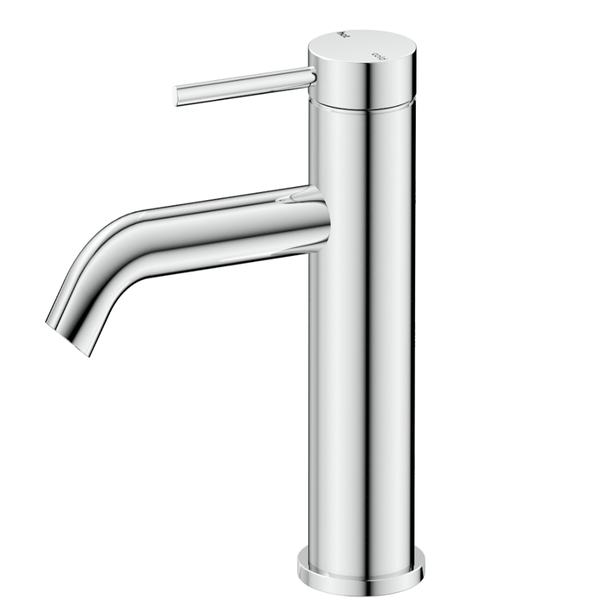 Mica Curved Spout Basin Mixer