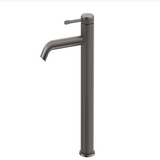 Mica Fluted Curved Spout Tall Basin Mixer