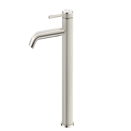Mica Fluted Curved Spout Tall Basin Mixer