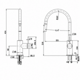 Mica Fluted Pull-Out Gooseneck Sink Mixer